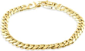 Pompeii3 Mens Cuban 14k Gold (31gram) or Platinum (49gram) 6.5mm Link Bracelet 8.5