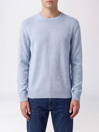 Ballantyne Crew-Neck Merino Wool Jumper with Ribbed Trims