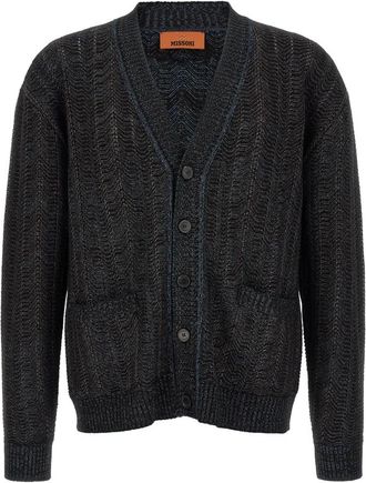 Missoni Truien - Heren - Vesten - Blauw - M - Wol - Truien & Vesten