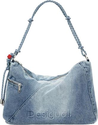 Desigual Shoulder Bags, female, Blue, Size: ONE SIZE Bag Half Logo L