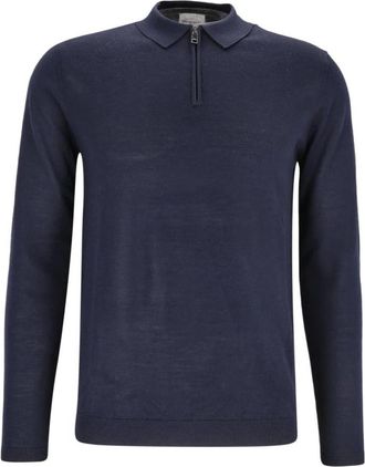 Roy Robson Jersey Polo Con Cremallera - Heren - Ronde hals truien - Blauw - 2XL - Truien & Vesten