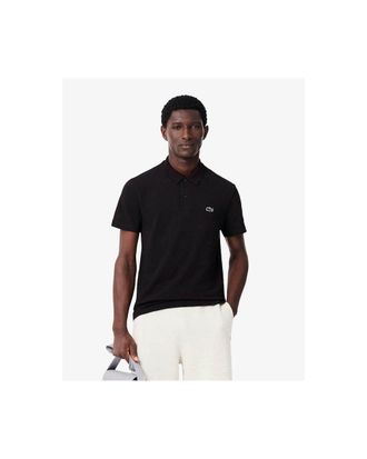 Lacoste Poloshirt Van Katoenmix Met Normale Pasvorm, Zwart