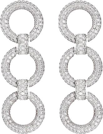 Self Portrait Earrings With Crystals-Donna