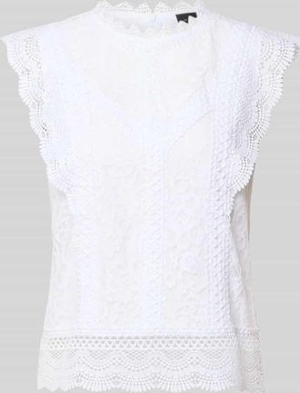 s.Oliver Black Label Regular Fit Blusenshirt mit Baumwoll-Anteil in Weiss, Gr&ouml;&szlig;e 34