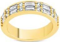 Sterling Forever Nina Cubic Zirconia Baguette Ring in Gold at Nordstrom Rack, Size 10