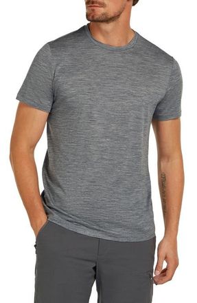 Icebreaker Merino 150 Tech Lite III Short Sleeve T-Shirt in Gritstone Heather at Nordstrom, Size X-Large