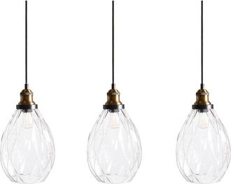 Beliani Pendant Lamp COOSA Glass Transparent