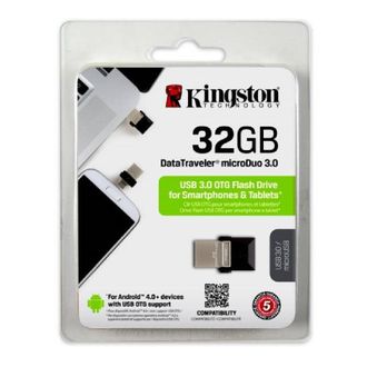 Trade Shop Trade Shop - Kingston 32gb Dtduo3.0 Microduo Usb 3.0 Otg Micro Usb Flash Memoria Drive 32 Gb