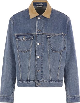 J.W.Anderson Denim Corduroy Collar Denim Jacket