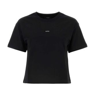A.P.C. T-Shirts, female, Black, S, Classic Black Cotton T-Shirt