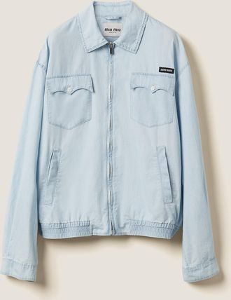 Miu Miu Chambray blouson jacket
