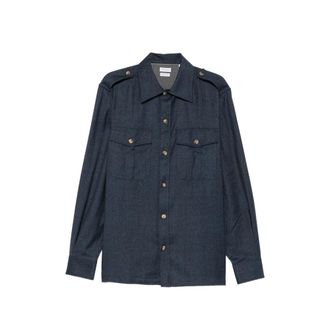 Brunello Cucinelli Button-up Epaulette Shirt