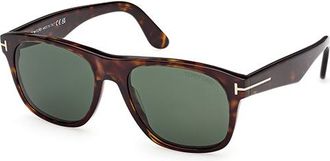 Tom Ford Green Square Mens Sunglasses FT1284 52N 55