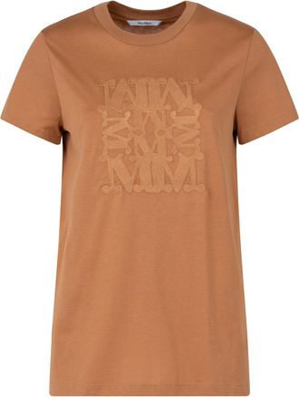 Max Mara Cotton T-Shirt With Embroidery