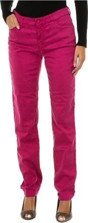 Armani Jeans Skinny Fit Elastische Lange Broek - Dames - Slim Fit Broeken - Roze - W25 - Katoen - Broeken