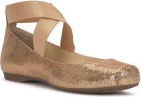 Jessica Simpson Mandalaye Leather Flat in Copper at Nordstrom Rack, Size 5.5
