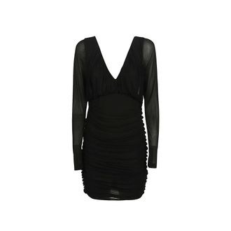 Saint Laurent Mini -drapiertes Kleid