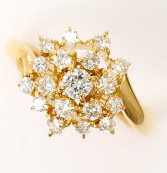 C&A Yellow Gold Yellow Gold (18K) Band Ring (Pre-Owned)
