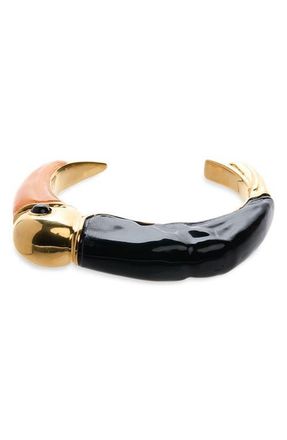Chlo&eacute; Tropicus Cuff Bracelet in Black/Gold/Multicolor at Nordstrom