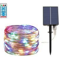 OEM Guirnalda De Luces Solares De 30 M Con 300 Led Multicolores, 8 Modos De Iluminaci&oacute;n, Resistente Al Agua - Ideal Para Jard&iacute;n, Patio Y Balc&oacute;n - Crezuo