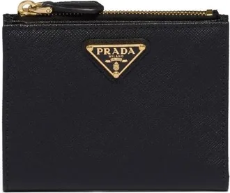 Prada Triangle-logo Saffiano Leather Wallet