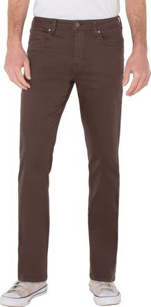 Liverpool Regent Relaxed Straight Leg Jeans in Chocolate Brown at Nordstrom, Size 30 X 30