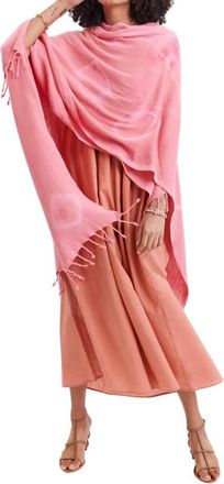 Mersea Womens Shibori Beach Wrap In Pink Shibori