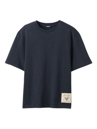 Jacquemus Navy Blue Logo T-Shirt