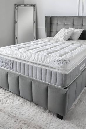 Julian Bowen Capsule Pillow Top 3000 Pocket Sprung Mattress in White | Size: Double