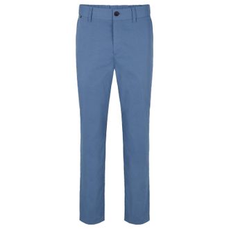 HUGO BOSS Mens P-Perin Trousers in Blue Cotton - Size 30W/32L