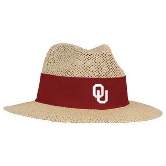 Ahead Mens Ahead Tan Oklahoma Sooners Wellington Gambler Straw Hat at Nordstrom, Size Small/medium