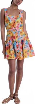 Karina Grimaldi Womens June Print Mini Dress In Blossom Mist