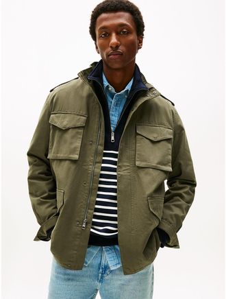 Tommy Hilfiger Mens Twill Field Jacket - Green - M