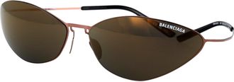 Balenciaga Unisex Sunglasses Bb0350s Brown-Bronze Titanium Brown-Brown-Bronze Brown/brown/bronze