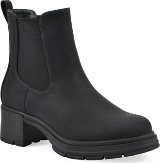 White Mountain Mingo Chelsea Boot in Black/Nubuck at Nordstrom Rack, Size 6.5