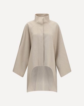 Alaia Asymmetric double face cashmere Coat Female 38