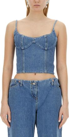 Magda Butrym Denim Corset-Donna