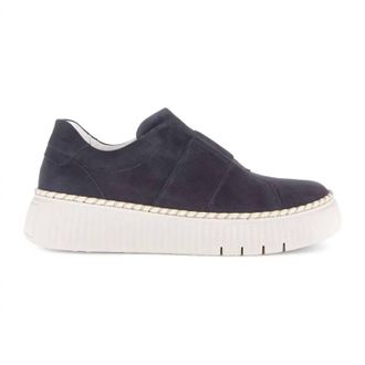 Gabor Womens 83.242 Retro Slip-On Sneaker In Dark Blue