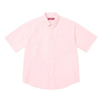 SUPREME SS26 Loose Fit Oxford S/S Shirt Pink SUP-SS26-158-PNK