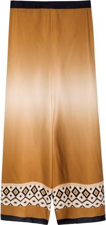 Max Mara Sfere Printed Wide-leg Satin Trousers - Multicoloured 1 - One Size