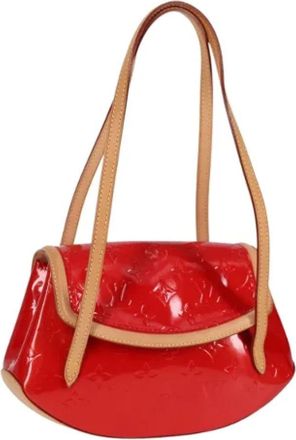 Louis Vuitton Tweedehands leren Louis Vuitton tassen - Dames - Vintage Schoudertas - Rood - ONE Size - Leer - Vintage