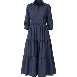 C&acirc;llas Milano Marseille Tiered dress in Pale Blue at Nordstrom, Size 10 It