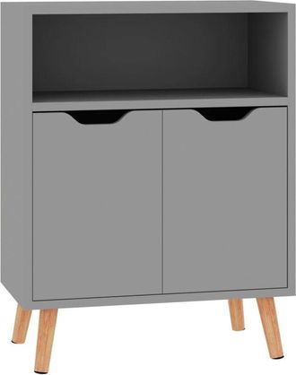 vidaXL Sideboard Grey 60x30x72 cm Engineered Wood Vidaxl