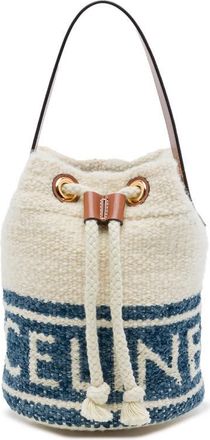 Celine Pre-owned Celine Teen Plein Soleil Canvas Drawstring Bucket Bag Ladies 70WKG8LDBAED41RX