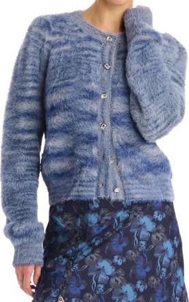 Allison New York Sloan Cardigan In Blue Space Dye