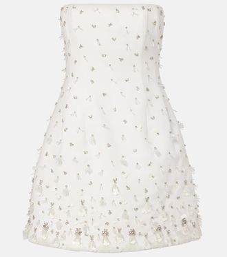 SIMKHAI Bridal Yasmin embellished minidress