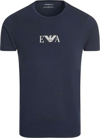 Armani Basic T-shirt - Heren - Tops - Blauw - Maat: L Katoen