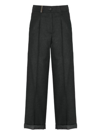 PESERICO pleated trousers - Grey