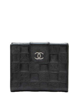 Chanel Vintage Embossed Lambskin Lucky Symbols French Purse Wallet (Authentic Pre-Loved)