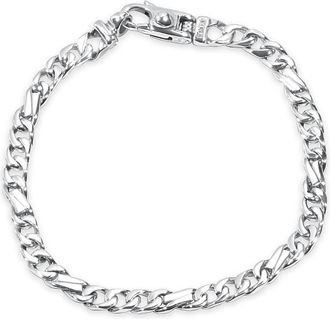 Pompeii3 Mens Figaro Link 14k Gold (19gram) or Platinum (30gram) 5.5mm Bracelet 8
